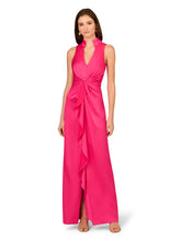 AIDAN MATTOX TWIST FRONT GOWN